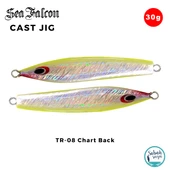 Sea Falcon Cast Jig 30gr TR-08 Chart Back thumbnail 1