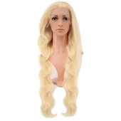 Gerçek Front Lace Dalgalı Platin Tül Peruk / 85/90cm thumbnail 1
