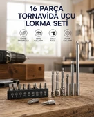 Nevamel® 16 Parça Bits Adaptör Ve Tornavida Ucu Seti thumbnail 1