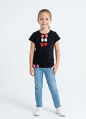 Kız Çocuk Siyah T-Shirt thumbnail 1