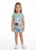 Kız Çocuk Yeşil T-Shirt thumbnail 1
