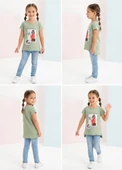 Kız Çocuk Yeşil T-Shirt thumbnail 4
