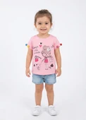 Kız Çocuk Pembe T-Shirt thumbnail 1