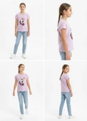 Kız Çocuk Mor T-Shirt thumbnail 4