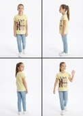 Kız Çocuk Sarı T-Shirt thumbnail 4