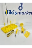 dm dikişmarket EV TİPİ DİKİŞ MAKİNASI SETİ Sarı thumbnail 3