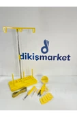 dm dikişmarket EV TİPİ DİKİŞ MAKİNASI SETİ Sarı thumbnail 1