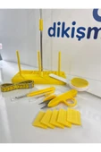 dm dikişmarket EV TİPİ DİKİŞ MAKİNASI SETİ Sarı thumbnail 2