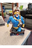 TuransoyCraft X-Men Cyclops Boyalı Büst Marvel Scott Summers Büst 13CM thumbnail 4