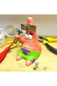 TuransoyCraft Spongebob Hammered Patrick Boyalı Figür 15 cm thumbnail 1