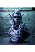 TuransoyCraft Okçu Kadın Elf 10cm Büst thumbnail 1