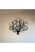 TuransoyCraft Hexagonal Ağaç Duvar Dekoru 60 Cm thumbnail 2