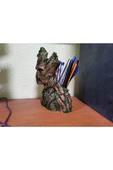 TuransoyCraft Groot Figür Kalemlik 12 Cm thumbnail 3
