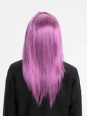 Rose Pembe Düz Kesim Peruk thumbnail 2