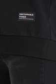 Kadın Siyah Renk Basic Bisiklet Yaka Sweatshirt thumbnail 3