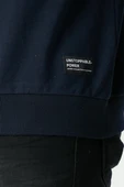Erkek Lacivert Basic Bisiklet Yaka Sweatshirt thumbnail 3