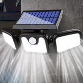 Mx-W771A Sensörlü 3 Modlu 74 Ledli Solar Aydınlatmalı Duvar Lambası thumbnail 2