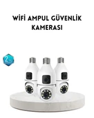 Ampul Tipi Kamera 2Mp Lensli Full Görüntü Akıllı Hareket Algılama thumbnail 1