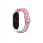 Mi Band 7 Kordon - Pembe-Beyaz thumbnail 2