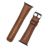 Apple Watch Uyumlu Deri Kordon 38-40-41mm RTST2EF Taba thumbnail 4