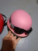 Kadın chopper gözlüklü Koestler kask thumbnail 1