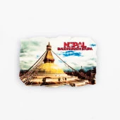 Nepal Boudhanath Stupa Fresco Magnet thumbnail 1