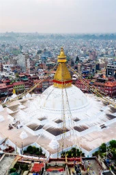 Nepal Boudhanath Stupa Fresco Magnet thumbnail 4
