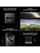 iPhone 15 Pro Max 256 GB Beyaz Titanyum thumbnail 10