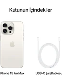 iPhone 15 Pro Max 256 GB Beyaz Titanyum thumbnail 7