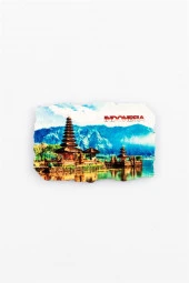 Endonezya Ulun Danu Fresco Magnet thumbnail 2