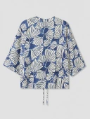 LCW Vision Mavi Çiçekli Oversize Kadın Kimono thumbnail 2