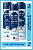 Nivea Men Derma Control Defend Sprey Deodorant 150 ml 3 Adet thumbnail 1