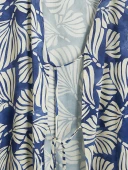 LCW Vision Mavi Çiçekli Oversize Kadın Kimono thumbnail 4