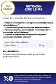 Nutraxin Zinc 15 mg 100 Tablet thumbnail 2