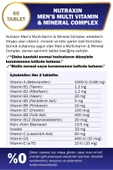 Nutraxin Men's Multi Vitamin Complex 60 Tablet thumbnail 3