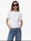 Pamuklu Slim Fit Kısa Kollu Bisiklet Yaka Basic Tişört thumbnail 2