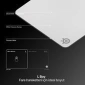 SteelSeries QcK Heavy Large Gaming Mousepad - Beyaz thumbnail 5