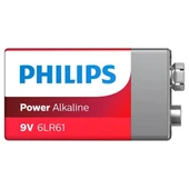 Philips 6LR61-P1B 9 Volt Power Alkalin Pil (Tekli) thumbnail 2