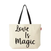Baghashtag Love İs Magic Baskılı Kanvas Bez Çanta thumbnail 1