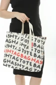 Baghashtag Totebaghashtag Baskılı Bez Çanta thumbnail 4