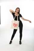 Baghashtag More Love Baskılı Bez Çanta thumbnail 4