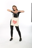 Baghashtag More Love Baskılı Bez Çanta thumbnail 5