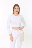 Baghashtag Baskısız Çapraz Askılı Fermuarlı Kanvas Çanta thumbnail 3