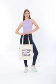 Baghashtag You Are Doing Great Baskılı Bez Çanta thumbnail 3