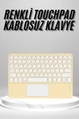 Touchpad Uyumlu Bluetooth Klavye Slim Kablosuz Wifi Q Klavye thumbnail 1