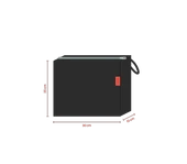 Baghashtag Siyah File Clutch Çanta thumbnail 2