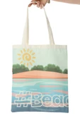 Baghashtag Beach Bag Baskılı Bez Çanta thumbnail 5