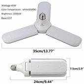 Sunlife Beyaz Işık 3 Pervaneli 45 Watt Tasarruflu thumbnail 2