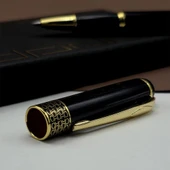 Gold İşlemeli Siyah Metal Roller Kalem thumbnail 2
