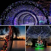 11m 100 LED Solar RGB Işık thumbnail 5